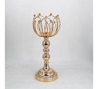 Candle Holder Nordic Light Metal Candle Holder Romantic Candlelight Dinner Shooting Props European Decoration Ornaments (Size : L Code)