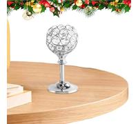 Candle Holders | Thé Light Centerpiece with Sparkling Crystal Bowl | Christmas Candlestick Holder Decor for Dining Wedding Party Bedroom Living Room Chambre Appartment Holiday Birthday Offices