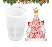 Candle Mold, 3D Christmas Tree Shape DIY Epoxy Casting Mould for Crafts | 3D Christmas Tree Casting Design, DIY Epoxy Mould, for Home Party Decoration Wax Making Arts Crafts Holiday Projects