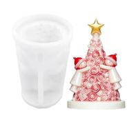 Candle Mold, 3D Christmas Tree Silicone Casting Mould, DIY Craft, 1 Piece | Festive Tree Shaped Casting Form, Reusable DIY Craft Mold, Creative Mould For Wax Candles, Epoxy Resin And Holiday Decoration