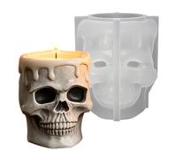 Candle Mold | Halloween 3D Plaster Epoxy Casting Mould | 1.15×1.25×1.28inch Molds Candle Making | for Wax DIY Home Decoration Arts Crafts Halloween