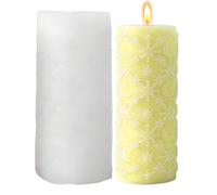 Candle Mold - Star Moon Pillar Casting Form, Flexible Easy Release Silicone Maker with Sturdy Shape Support for Clean Detail Finish, Reusable Wax Craft Tool, Ideal for Beginners Artists Studio School