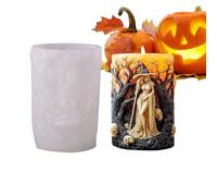 Candle Molds, Silicone Plaster Mold for Halloween, 3d Silicone with Portable Design, Decorative Tool for Art Teachers, Hobbyists, Holiday, Diy Projects and Spooky Themed Events, 2.95x4.13 Inches