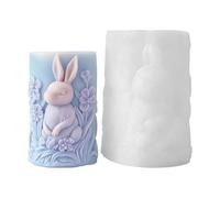 Candle Molds Silicone - Rabbit Heat Resistant Crafts Tool | Easter Candle Making Mold | For Family Students Adults Men Women Easter Birthday Party Home Indoor, Flexible Non-Stick Reusable Easy Release