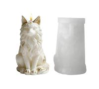 Candle Molds - Sitting Cat Shape Concrete Decoration Craft Durable Silicone Candle Soap Mold For DIY Casting Projects | Home, Room, Wedding, Party, Dinner Table, Decoration Use