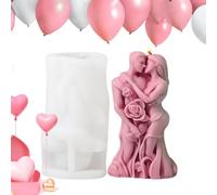 Candle Moulds - Silicone | 3D Hugging Couple Resin Mold | Handmade Soap Mold | Flexible DIY Craft Molds For Candle Making Soap Casting And Resin Projects At Home Or Creative Workshops