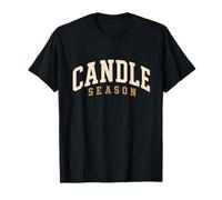Candle Season Cozy Esthétique Automne Varsity Graphic T-Shirt
