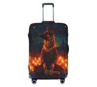 Candle Shepherd Dog Housses de protection élastiques pour bagages de 45,7 à 81,3 cm, noir, S