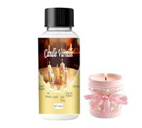 Candle Shine Oil 100 ml - Varnish Finishing Liquid for Handcrafted Wax Projects | Revêtement brillant avec décoration Candle Making, Liquid for Home Studio Workshop Craft Use