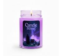 Candle Street | Bougie parfumée "Sortilegio Antico" | Encens, Patchouli et Lavande | Cire naturelle, Collection d'horreur d'histoires | Parfum Mystique et Enveloppant pour Halloween