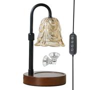 Candle Warmer Lamp | Iron & Glass Dimmable Aromatherapy Light | Electric Melt Lamp with Adjustable Brightness | Modern Home Décor Accent for Bedroom Living Room Romantic Dinner Women Mum Holiday