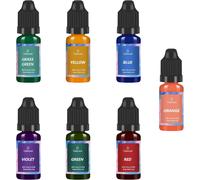 Candle Wax Colouring,7 Colors For Pouring,Soy Wax,Beeswax,Paraffin Wax,Gel Wax,10ml Each