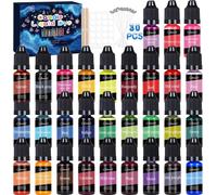 Candle Wax Dye Kit,30 Colors Liquid For Diy Making Dye Candle Pigment Concentrated For Soybeans,Paraffin Wax-10ml Per Colour