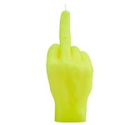 CandleHand Bougie de geste de la main F * CK YOU - grande taille réelle de la main 22 x 9 x 8 cm - anniversaire inhabituel, bureau, cadeau de pendaison de crémaillère (Jaune)