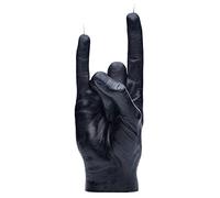 CandleHand Bougie de geste de la main YOU ROCK - grande taille réelle de la main 21 x 8 x 7,5 cm - anniversaire inhabituel, bureau, cadeau de pendaison de crémaillère (Noir)