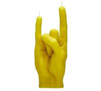 CandleHand Bougie de geste de la main YOU ROCK - grande taille réelle de la main 21 x 8 x 7,5 cm - anniversaire inhabituel, bureau, cadeau de pendaison de crémaillère (Jaune)