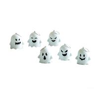 Candlelight Lot de 6 bougies LED vacillantes pour décoration de fête d'Halloween, sans flamme et sans danger pour les enfants et les animaux domestiques, fonction minuterie télécommandée