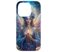 Candlelit Forest Fairy Floral Fantasy Moonlight Glow Look Coque pour iPhone 14 Pro