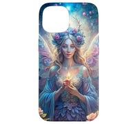 Candlelit Forest Fairy Floral Fantasy Moonlight Glow Look Coque pour iPhone 15