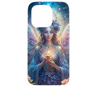 Candlelit Forest Fairy Floral Fantasy Moonlight Glow Look Coque pour iPhone 15 Pro