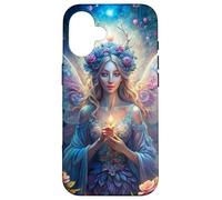 Candlelit Forest Fairy Floral Fantasy Moonlight Glow Look Coque pour iPhone 16