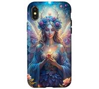 Candlelit Forest Fairy Floral Fantasy Moonlight Glow Look Coque pour iPhone X/XS