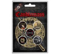 Candlemass - Badge "The Door To Doom" Pack de 5 - Métal, Plastique RO8139 (Taille unique) (Coloré)