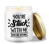 Candles Bougie d'aromathérapie parfumée à la maison - Parfum vanille de soja naturel - Soulagement du stress - Cadeau amusant pour maman, amie, sommeil, yoga, anniversaire, vacances