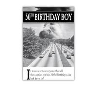 Candles Carte d'anniversaire 50 ans 159 x 235 mm