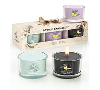 Candles Gifts for Women | Coffret cadeau de bougies parfumées pour l'anxiété | 3 bougies votives parfumées | Cadeaux de relaxation pour femme | Cadeaux de relaxation pour femme (cadeaux élégants)