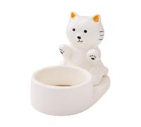 Candlestick Holder - Ceramic Cute C at Design Candlestick Stand,Kitten Warming Paws Tea Light Holder,for Bathroom Kitchen Bedroom Tabletop Apartment Party Banquets Shelves Mantels
