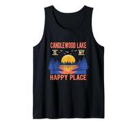 Candlewood Lake Is My Happy Place Camping Sayings Camper Débardeur