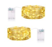 CandLuc Guirlande Lumineuse ma Minuterie 3 mètre 30LEDs Guirlande LED Mini Guirlande Lumineuse a Pile IP65 étanche LED a Pile pour Interieur Exterieur, Vacances, Mariage, Fête, Noël, Chambre