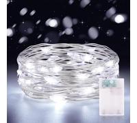 CandLuc Guirlande Lumineuse ma Minuterie 3 mètre 30LEDs Guirlande LED Mini Guirlande Lumineuse a Pile IP65 étanche LED a Pile pour Interieur Exterieur, Vacances, Mariage, Fête, Noël, Chambre