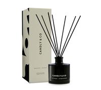 Candly&Co N° 3 Agrumes Frais - Cannelle/Bâtonnets parfumés Luxueux/Flacon en Verre fumé/8 bâtonnets/200 ML/Agrumes Frais, Cannelle, Fleurs Blanches, Vanille Douce, Bois de cèdre, Ambre/Production UE