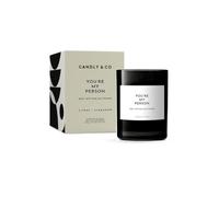 Candly&Co N°3 You are my person/Bougie parfumée de luxe/ 100% soja/verre fumé/mèche en coton/ 250g/ agrumes frais, cannelle, fleurs blanches, vanille douce, bois de cèdre, ambre/UE