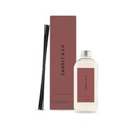 Candly&Co N° 5 Bergamote, néroli, bâtonnets parfumés de luxe, recharge, flacon en verre transparent, 8 bâtonnets, 200 ml, bergamote, néroli, menthe, thé vert, pin et poivre, fait à la main dans l'UE