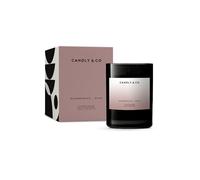 Candly&Co N° 7 Framboises - Rose/Bougie parfumée de luxe/100% soja/Verre fumé/Mèche en coton/250 g/Framboises, rose, grenade, vanille crémeuse, fleur de cerisier, musc/Fabriqué à la main dans l'UE