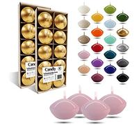 CANDLY HANDMADE© 10x Bougies flottantes Premium Ø 45 mm | Anniversaire & Jour du Nom, Réception de Mariage, Saint Valentin, Pâques, Noël, Décoration de maison élégante, Candles (Rose Clair)