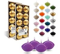 CANDLY HANDMADE© 10x Bougies flottantes Premium Ø 45 mm | Anniversaire & Jour du Nom, Réception de Mariage, Saint Valentin, Pâques, Noël, Décoration de maison élégante, Candles (Erika)