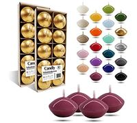 CANDLY HANDMADE© 10x Bougies flottantes Premium Ø 45 mm | Anniversaire & Jour du Nom, Réception de Mariage, Saint Valentin, Pâques, Noël, Décoration de maison élégante, Candles (Rose)