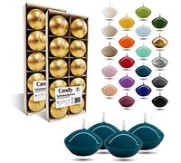 CANDLY HANDMADE© 10x Bougies flottantes Premium Ø 45 mm | Anniversaire & Jour du Nom, Réception de Mariage, Saint Valentin, Pâques, Noël, Décoration de maison élégante, Candles (Turquoise)