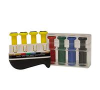 Cando 1019819 Digi-Flex Multi Exerciseur de mains, Pack débutant progressif, cadre et 4 boutons jaune, rouge/vert/bleu/noir