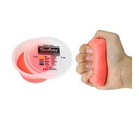 CanDo Antimicrobial TheraPutty Pâte d’Exercice pour la Main - Résistance Souple (Rouge, 85 g) | Entraîneur Hygiénique de Force de Préhension pour Rééducation, Physiothérapie et Ergothérapie