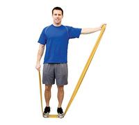 CanDo Bande de Résistance en Latex Naturel en Rouleau 45 m - Or (Résistance Ultra Forte) - Bande d’Exercice Professionnelle pour Fitness, Physiothérapie et Ergothérapie