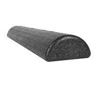 CanDo Demi-Rouleau en Mousse Composite 15 x 90 cm - Rouleau en Mousse Noir Extra Ferme pour Équilibre, Stabilité et Entraînement du Corps Entier, Fitness, Physiothérapie et Ergothérapie