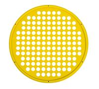 CanDo Exerciseur de Main Sans Latex, Diamètre 35,56 cm, Jaune - Résistance Extra Légère (X-Légère), Appareil de Thérapie pour la Main et les Doigts pour la Physiothérapie et l’Ergothérapie