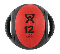 CanDo Médecine-Ball Cando Poignée Double Rouge 5,5 kg