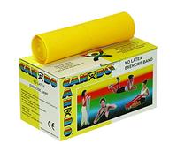 CanDo Sup-R Band Bande d’Exercice Sans Latex en Rouleau 5,5 m - Jaune (Très Légère) - Bande de Résistance en TPE pour Physiothérapie et Ergothérapie