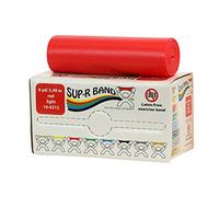 CanDo Sup-R Band Bande d’Exercice Sans Latex en Rouleau 5,5 m - Rouge (Légère) - Bande de Résistance en TPE pour Physiothérapie et Ergothérapie